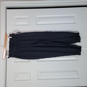 Express navy high waisted cargo pants